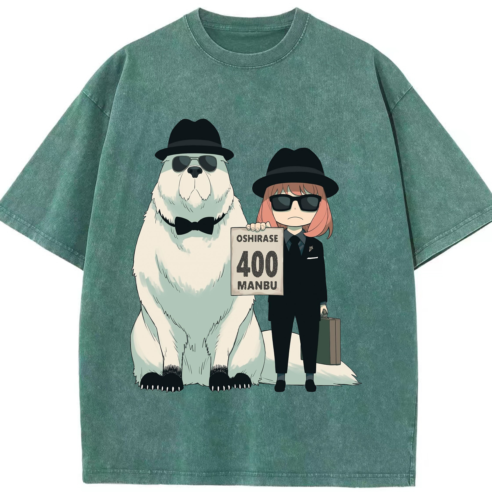 （画像用） SPY×FAMILY间谍家家酒 綿100% ヴィンテージ風 半袖Tシャツ（フロントプリント）